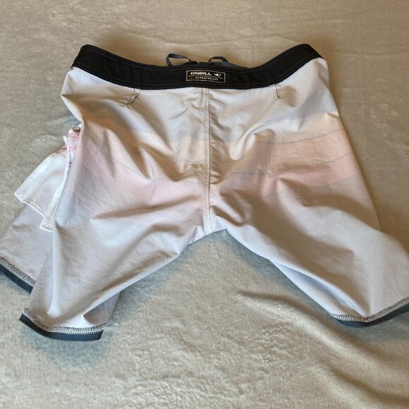 O'Neill Men's Hyperfreak Heist Line boardshorts Slate Swim Trucks Size 32 EUC - Picture 14 of 15